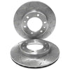 Toyota Hilux 2 x Drilled Slotted Front Disc Brake Rotors (1989–1999)