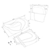Harley Road King Glide Driver & Passenger Backrest Pad (2009-2023)
