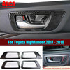 Toyota Highlander 4x Carbon Fiber Inner Door Bowl Cover Trim (2017–2019)