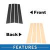 Toyota Highlander 4 Pcs Door Pillar Window Trim (2014-2023)