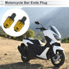7 / 8" 22mm Gold Tone for Motorcycle 2 x Bar Ends Plug Aluminum Alloy