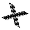 Car Badge Emblem - Window Door Wall Carbon Black Letter Decals (All Years)