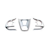 Toyota Corolla (2019-2022) Matte Silver 3 x Steering Wheel Frame Cover Trim