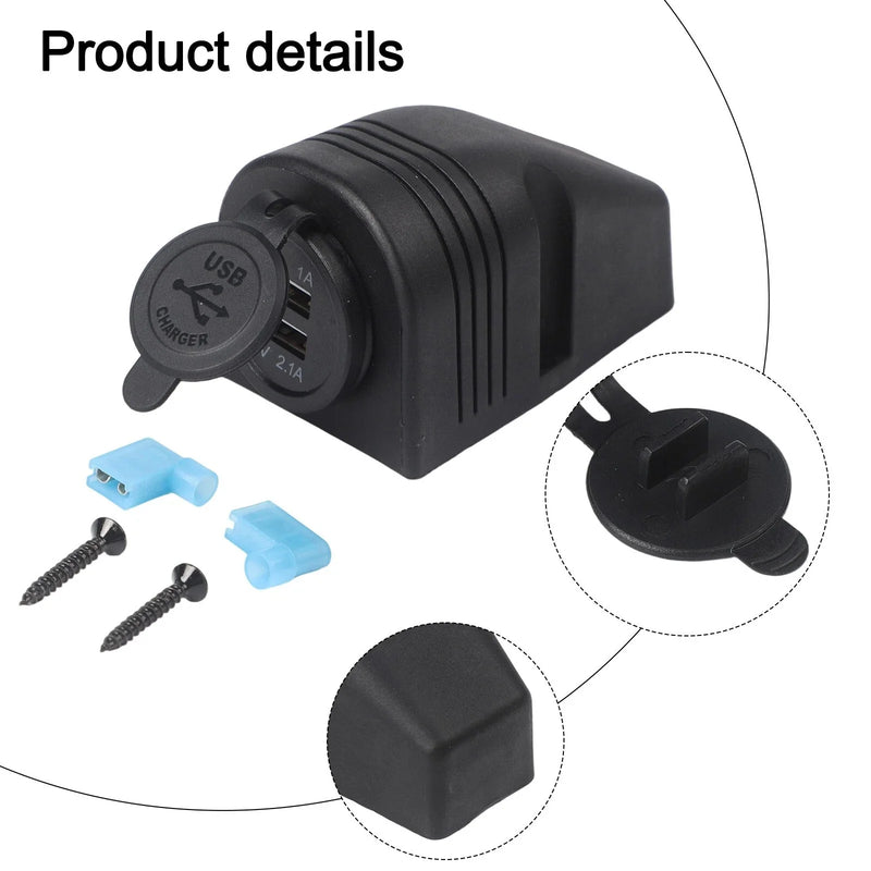 Boat Motorhome Camper Van Caravan Socket / 12-24V / Dustproof Socket