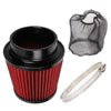 Car 4" Universal Round Cone Air Filter with Clamp