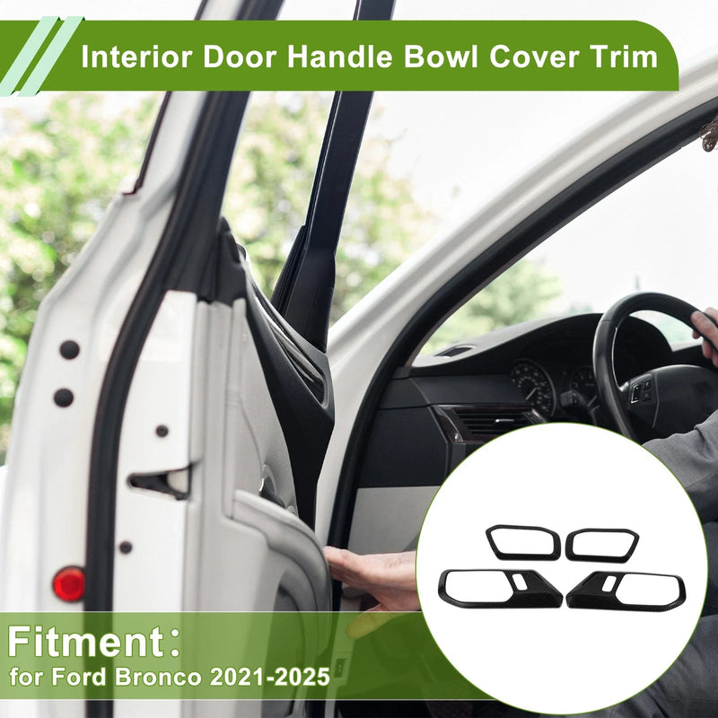 Ford Bronco (2021-2025) - 4 Pcs Interior Door Handle Bowl Cover Trim