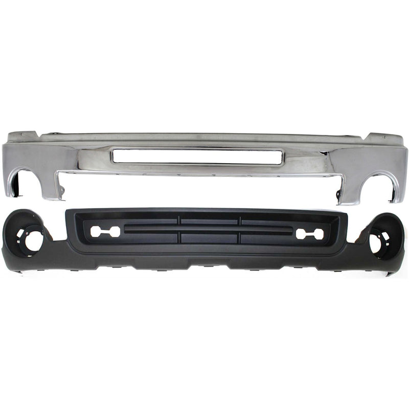 Front Bumper Valance Kit For 2007-13 GMC Sierra 1500