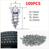 Universal Snow Chains & Spikes 15mm Tire Studs 100x