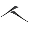 Universal Fit 2 x Gloss Black Side Window Fender Covers