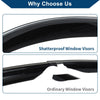 Hyundai Santa Fe Side Window Vent Visors Car Window Deflectors (2007-2012)