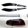 VW Golf 6 MK6 (2008-2013) Carbon Fiber Rear Tail Light Eyelid Trim Cover