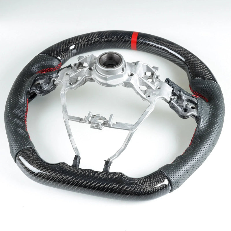 Toyota Camry Corolla RAV4 Carbon Fiber Flat Steering Wheel (2012-2023)