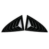 Tesla Model S 2 x Vivid Black Rear Window Side Louver Covers (2017-2025)