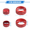 Chevrolet Corvette C6 3 x AC Climate Control Knob Rings (2005-2013)