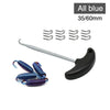 Motorcycle Blue Steel Exhaust Pipe Muffler Mounting Springs Hooks (N/A)