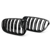 BMW 5-Series F10 F11 Gloss Black Front Kidney Grille (2010-2016)