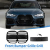 BMW 4 Series G22 (2021-2023) Black Double Slat Front Upper Bumper Grille