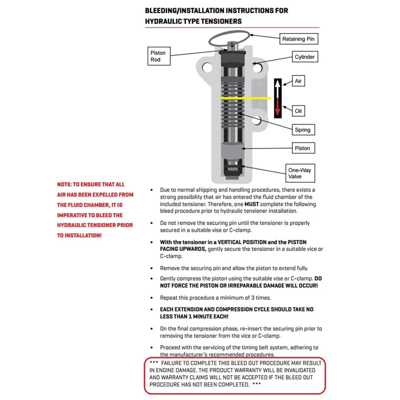 Hilux 4Runner Surf Hydraulic Auto Tensioner (1995–2002)