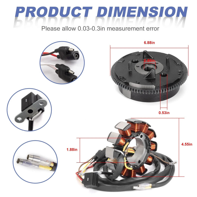 Polaris Sportsman 500 HO Stator w/ Rotor Flywheel (1999–2002)