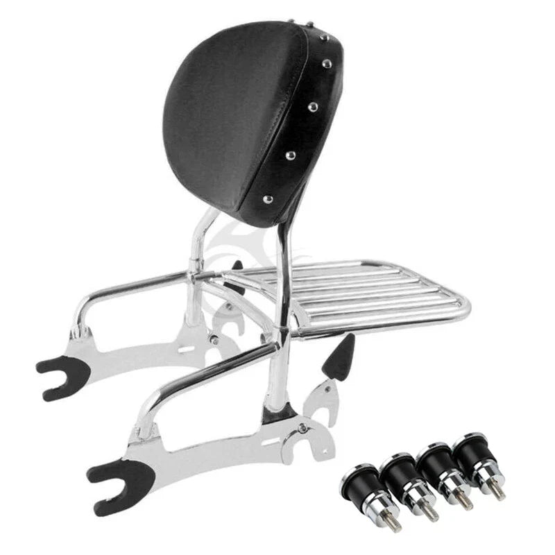 Indian Chieftain Roadmaster Sissy Bar Backrest Pad Mount Spools (2014 - 2022)