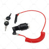 Evinrude / Johnson OMC Ignition Key Switch w/ Safety Lanyard