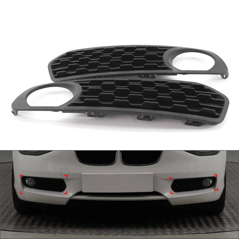 BMW 1-Series F20 F21 Front Fog Light Grilles (2011-2015)