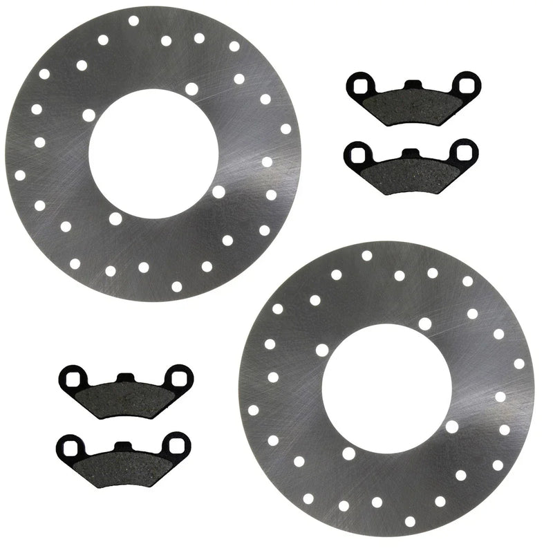Polaris ATP 330 & 500 2 x Rear Disc Brake Rotors & Brake Pads (2004–2005)