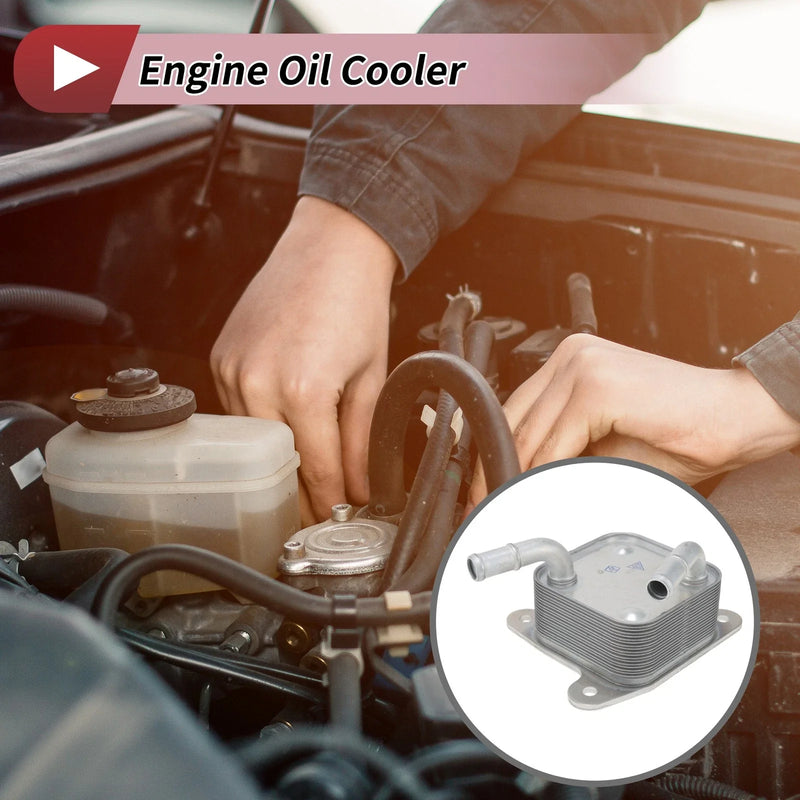 Car (1 Pcs) - Compatible with Make & Model Engine Oil Cooler