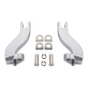 Harley Touring (1993-2025) Black / Chrome Rear Passenger Foot Peg Mounts