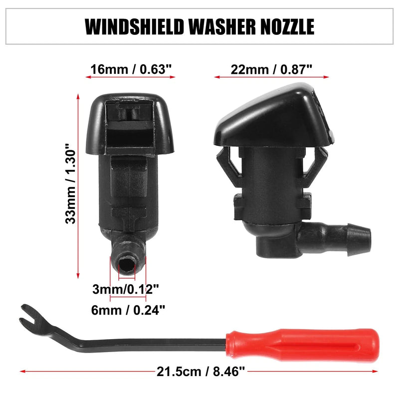 Ford Edge 5 x Front Windshield Washer Nozzle Spray Jets (2015-2023)