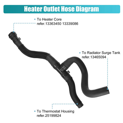 Chevrolet Cruze 2011-2015 HVAC Outlet Heater Hose (2011-2015)