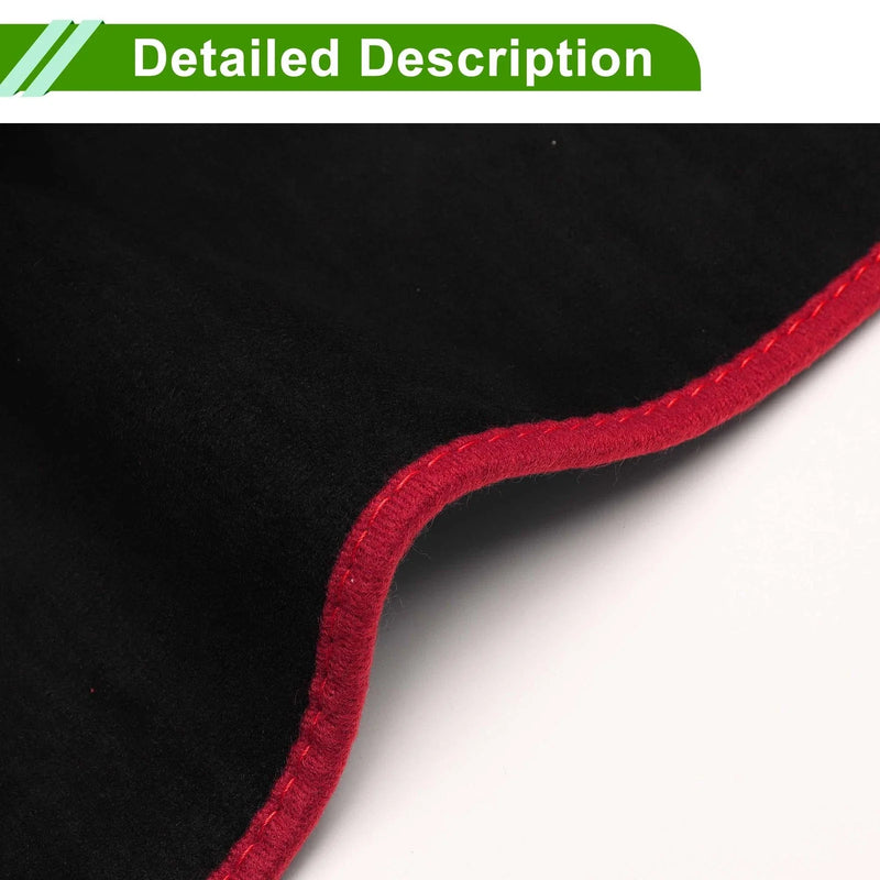 BMW 4 Series (2021-2024) Sun Protector Black Red Dashboard Cover Mat