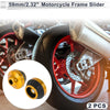 Motorcycle Slider Frame 15mm 2 x Gold Tone