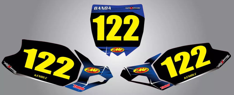YZF 450 Custom Number Plates Barbed Style Graphics (2010-2013)