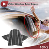 Toyota Vios 10 Pcs Car Door Pillar Window Trim Carbon Fiber (2014–2023)
