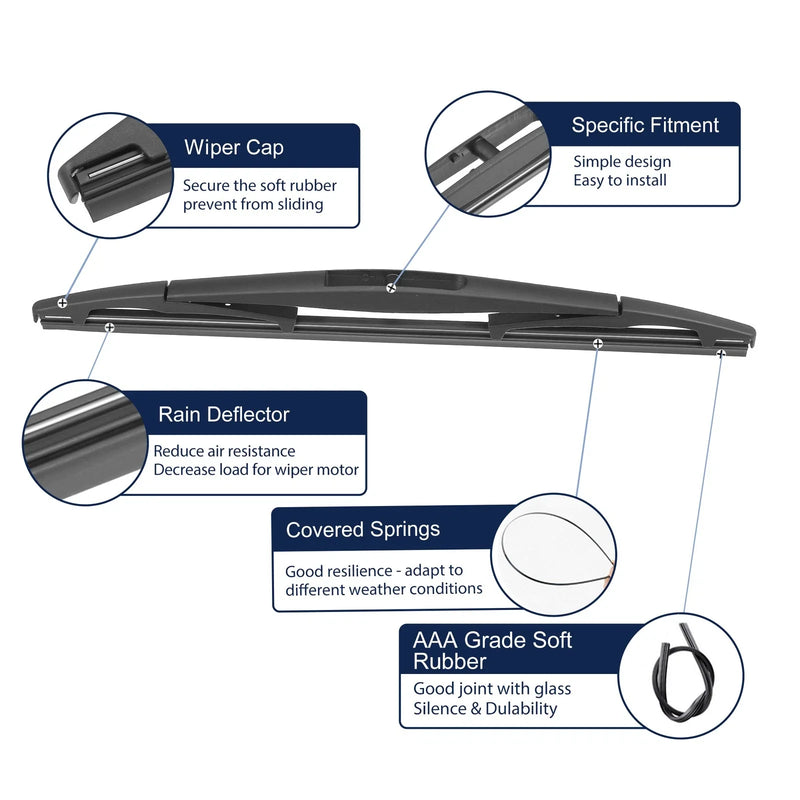 Honda CR-V Rear Windshield Wiper Blades (2017-2022)