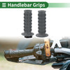 25mm Motorcycle Hand Grips Cover Kit Dark Gray Scale Pattern