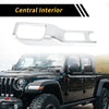 Jeep Wrangler JL JLU (2018-2024) Silver Tone 4WD Gear Shift Panel Cover Trim