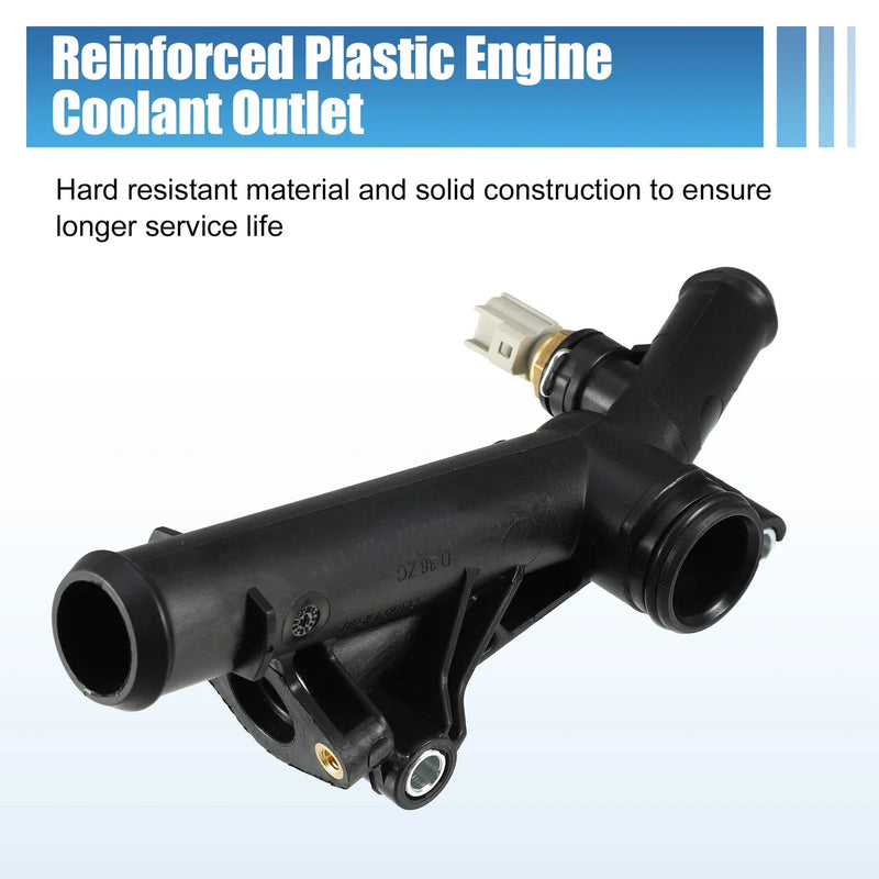 Ford Escape, Fusion Engine Water Outlet Connect Adapter w/ Sensor (2013-2020)