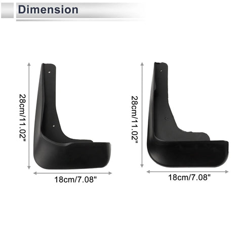 Mazda 6 Coupe Mud Flaps Splash Guards 1 Set (2006-2008)