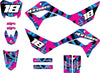 Kayo TS 90 Miami Pink Sticker Kit Custom Graphics Full Kit