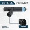 Jeep Cherokee 2001 4.0L - 6 x Black Fuel Injector Set (2001)