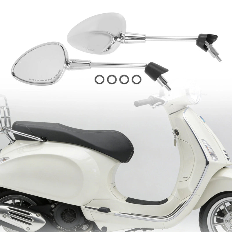 Piaggio Vespa LXS125 Motorcycle Rear View Mirrors Side Mount