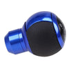 Car Manual Shifter with 3 Adapters Blue Round 5 Speed Gear Shift Knob