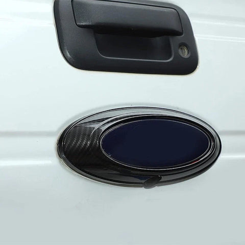 Ford Ranger Carbon Black Rear Logo Emblem Badge Ring Cover (2015-2022)