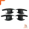 Mitsubishi Triton Ute 4PC Matte Black Door Handle Insert Cup Bowl (15-23)