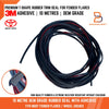 Car Truck 10M Premium T-Shape Rubber Edge Trim Fender Flare Seal 3M Adhesive