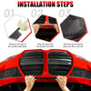8x Universal Front Bumper Scrape Guard Anti-Skid Protector 30x2.5cm