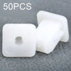 Fender Bumper Door Trim 50pcs White Car Clips Square Fasteners Retainer