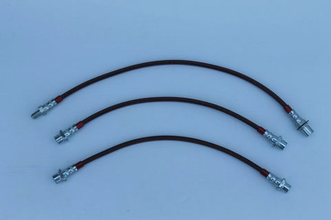 Toyota Hilux 4WD GGN & KUN Braided Brake Hose Set (3) (2005-2011)